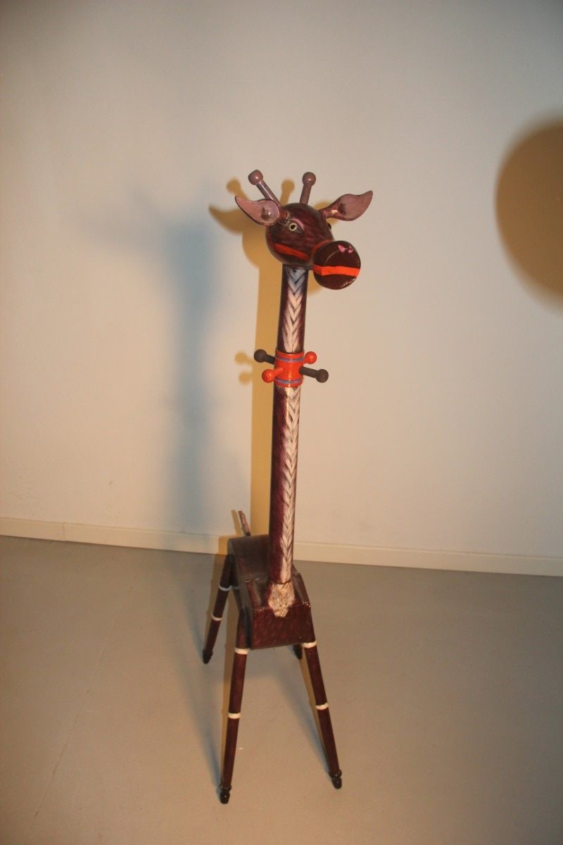 Italian Children's Giraffe Coat Rack, 1950s for sale at Pamono