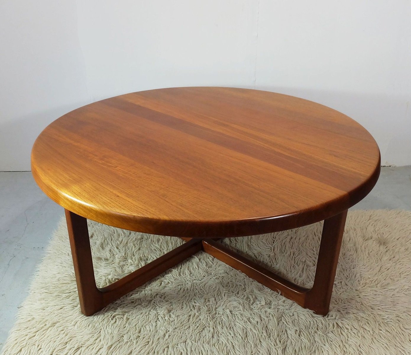 Mid century teak couchtisch von niels bach bei pamono kaufen
