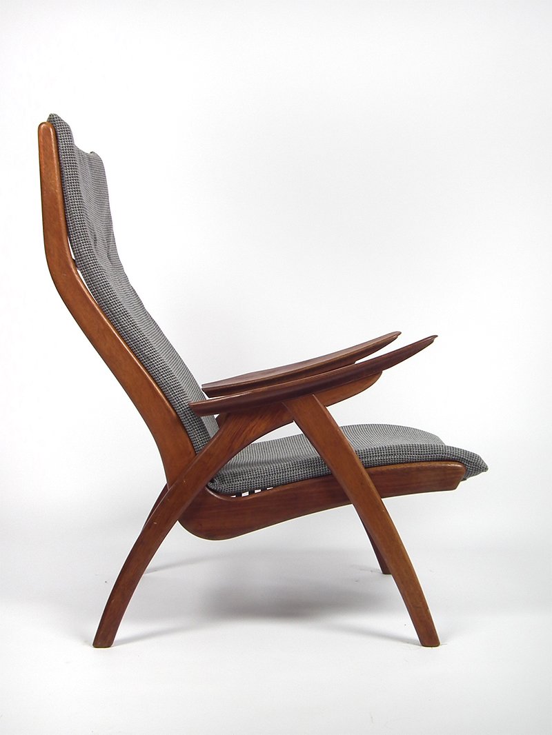 Mid-Century High Back Lounge Chair by Rob Parry for De Ster Gelderland