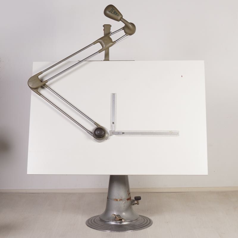 Industrial Drafting Table from Nike Eskilstuna, 1950s for sale at Pamono