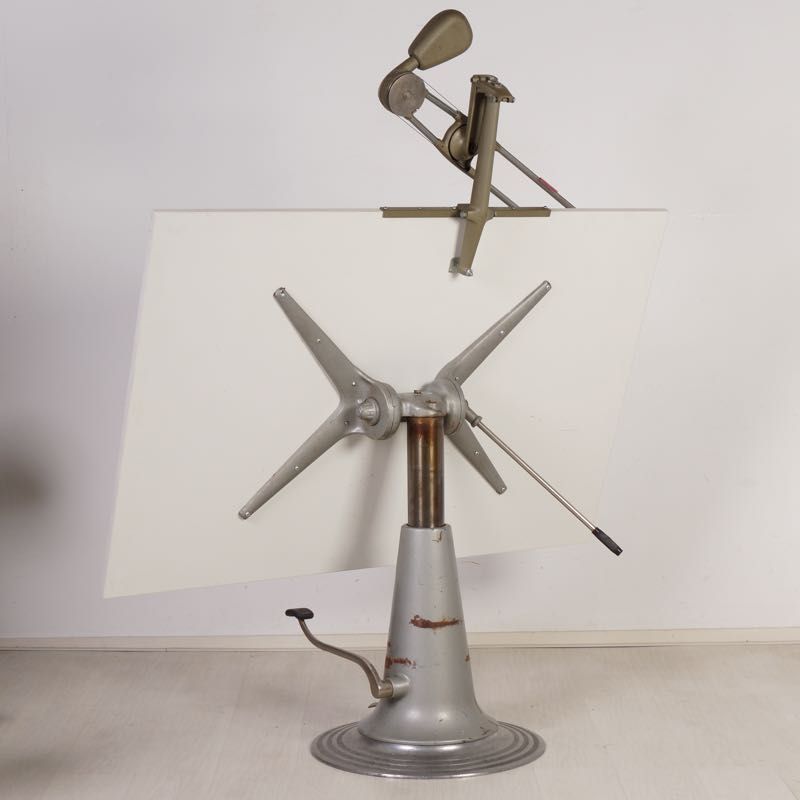 Industrial Drafting Table from Nike Eskilstuna, 1950s for sale at Pamono