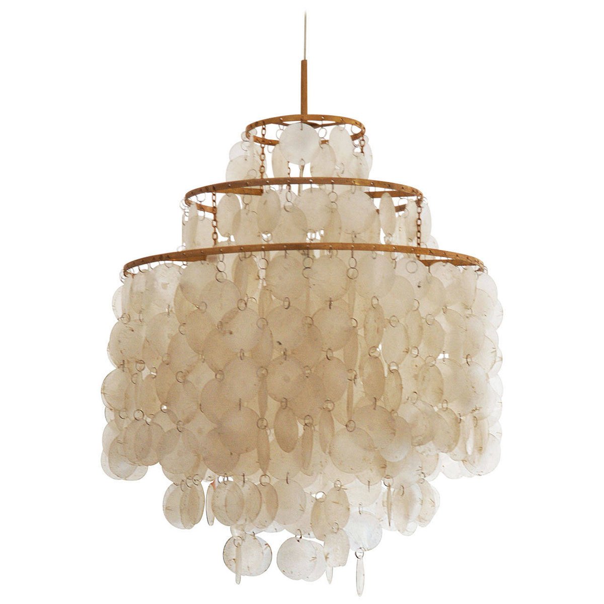 capiz shell chandelier