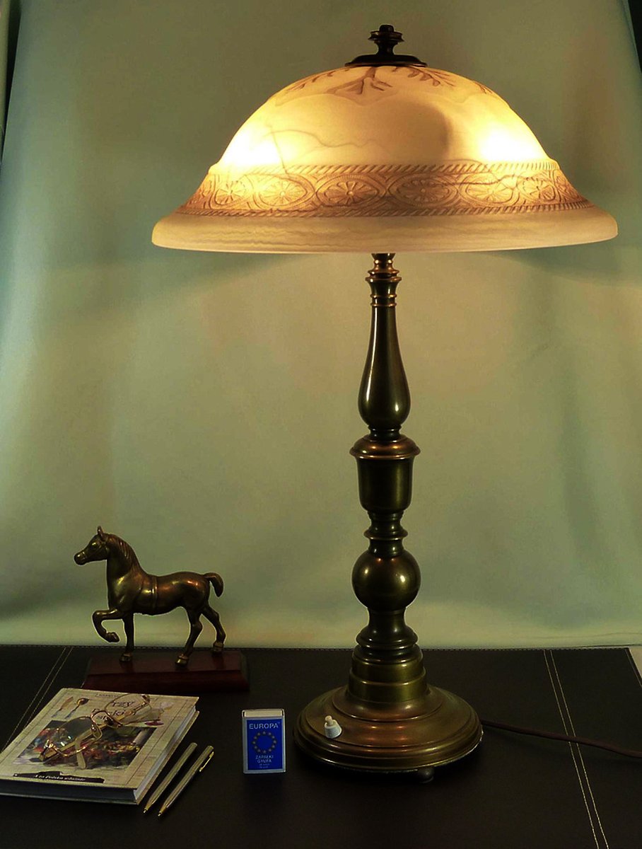 Vintage Bronze Table Lamp 1930s For Sale At Pamono   Vintage Bronze Table Lamp 1930s 9 