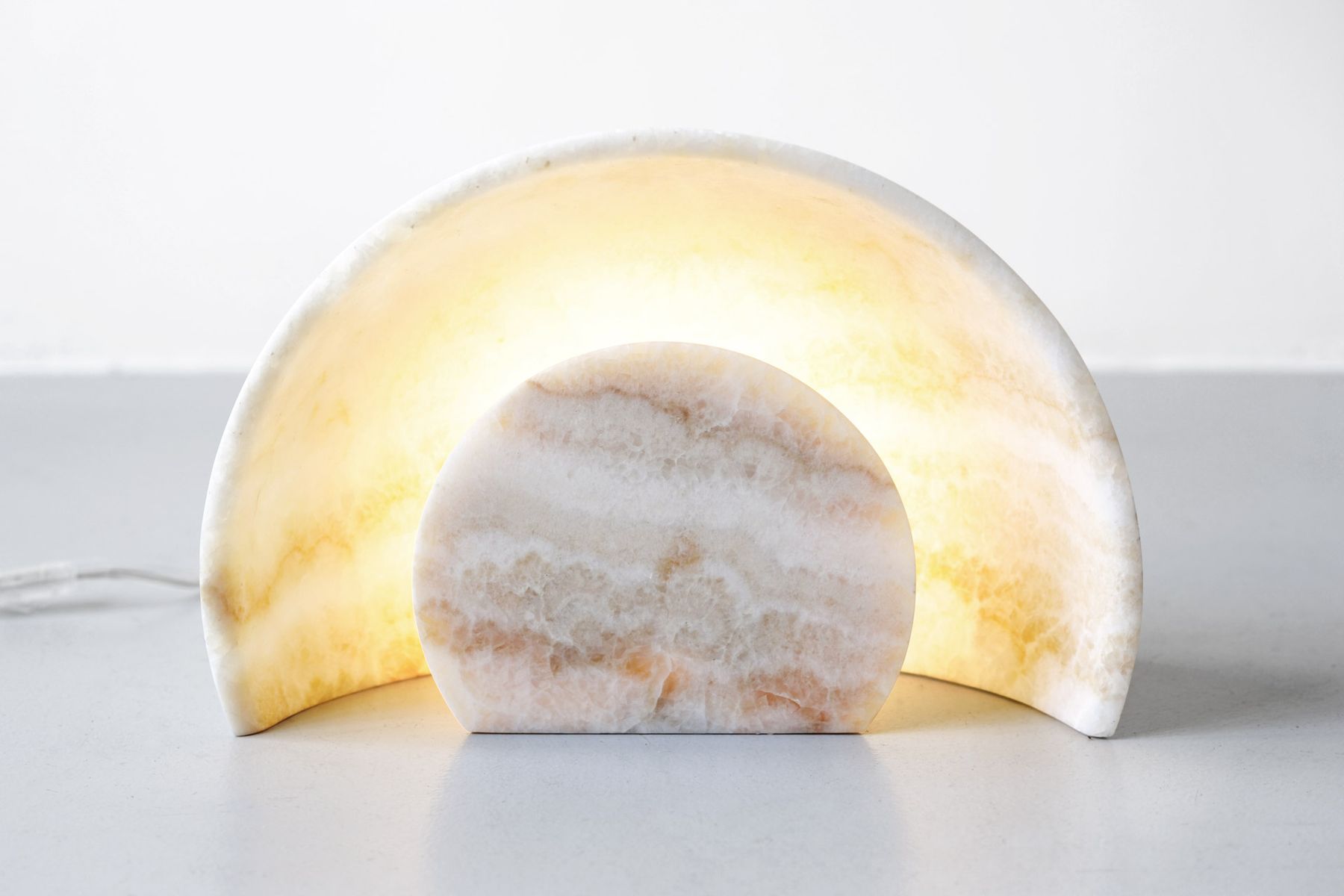 Carved Sunset Lamp by Alban Le Henry for sale at Pamono