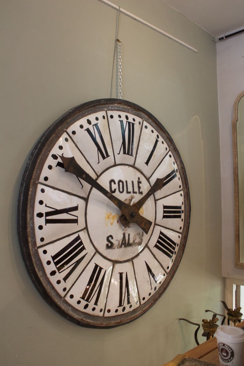 Antique Enamelled Clock Face for sale at Pamono