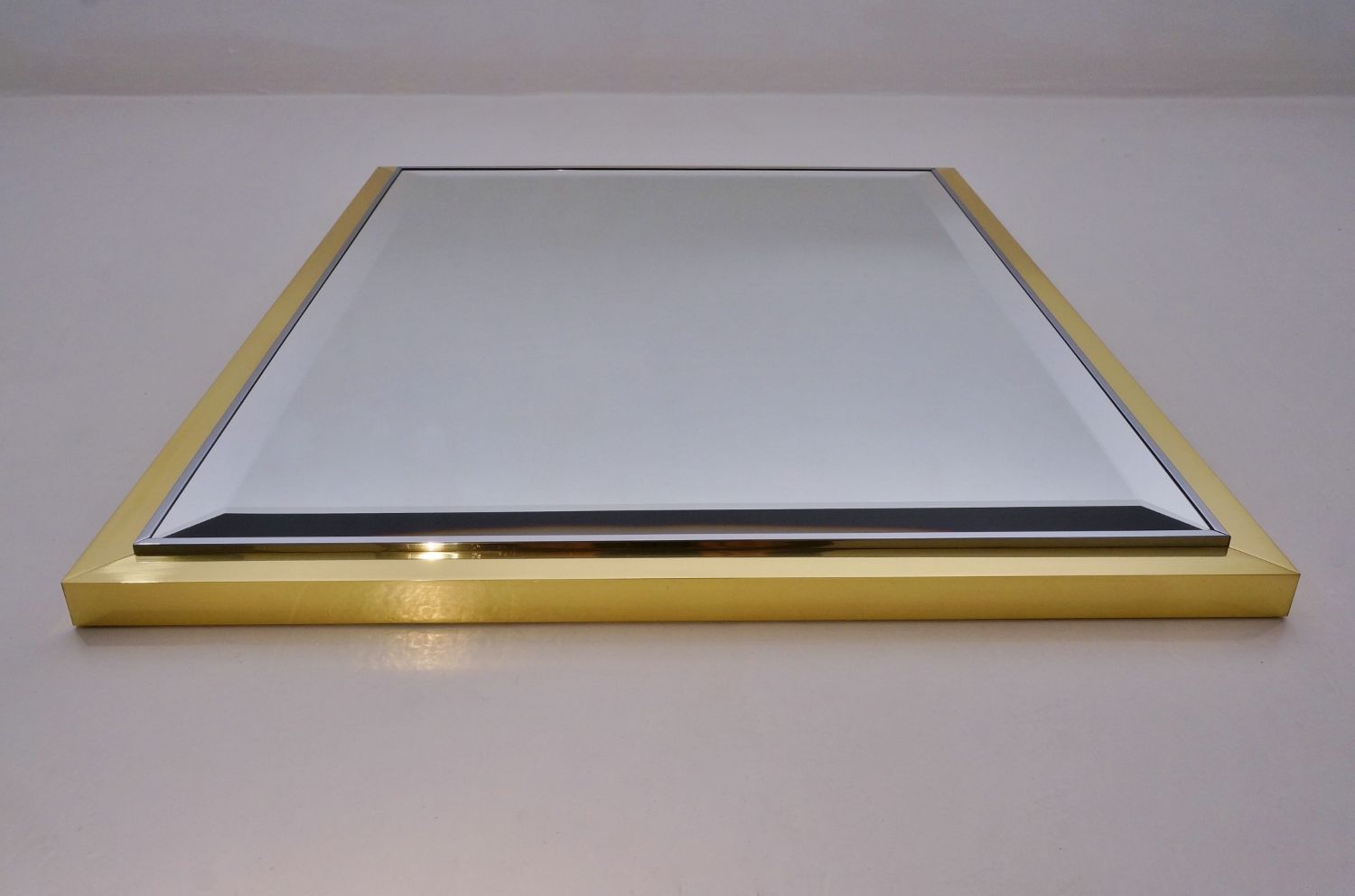 Chrome Wall Mirror vintage italian brass and chrome wall mirror, 1970s for sale at pamono Chrome Wall Mirror vintage italian brass and chrome wall mirror, 1970s for sale at pamono