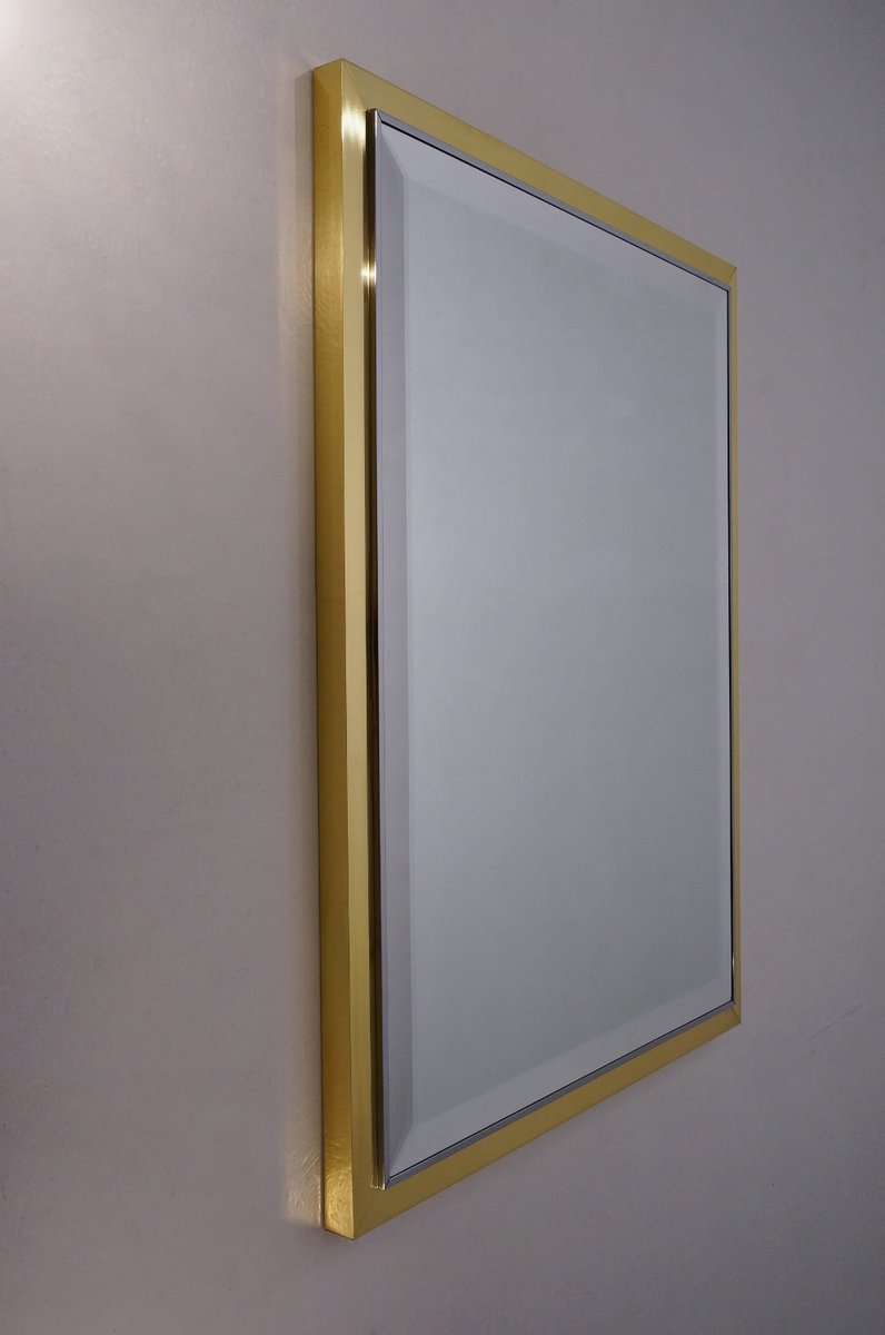 Chrome Wall Mirror vintage italian brass and chrome wall mirror, 1970s for sale at pamono Chrome Wall Mirror vintage italian brass and chrome wall mirror, 1970s for sale at pamono