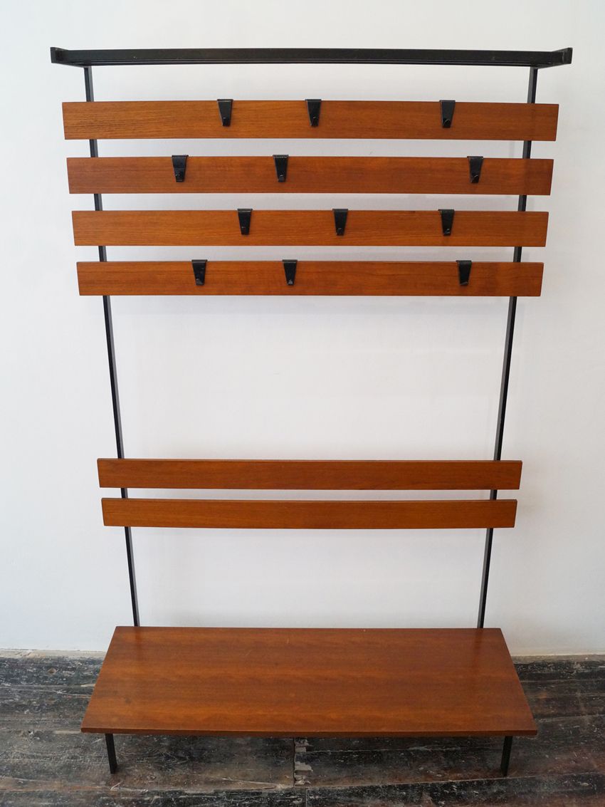 MidCentury Coat and Shoe Rack for sale at Pamono