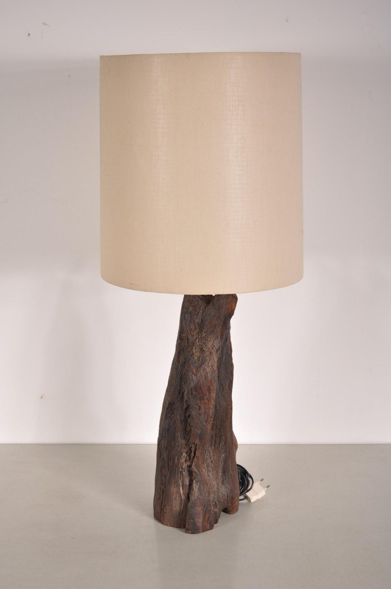 Vintage Tree Trunk Table Lamp for sale at Pamono