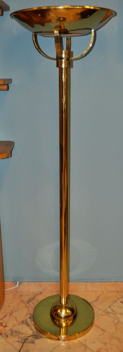 Art Deco Brass Floor Lamp 1950s For Sale At Pamono