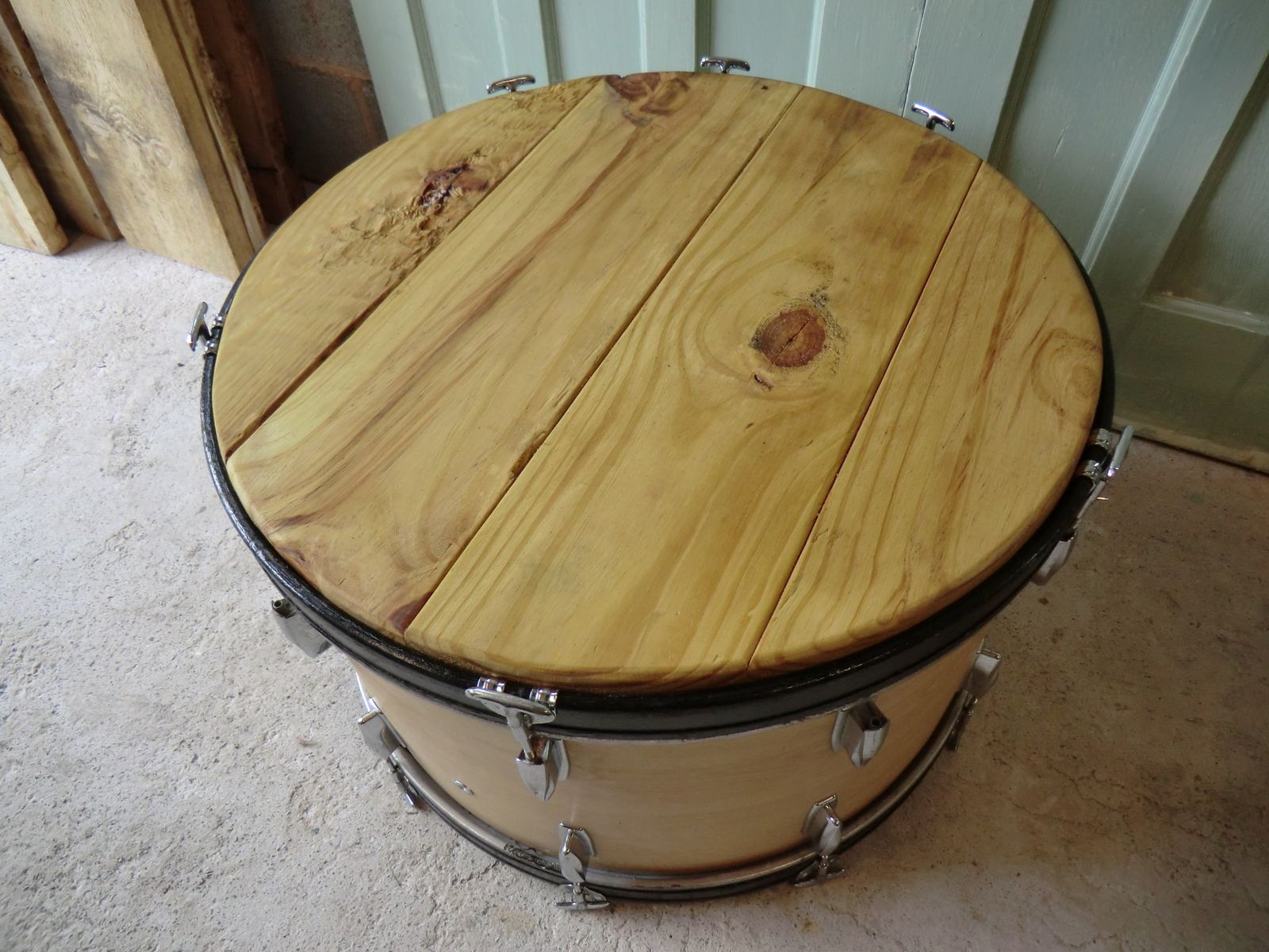 Unique Bass Drum Coffee Table for sale at Pamono