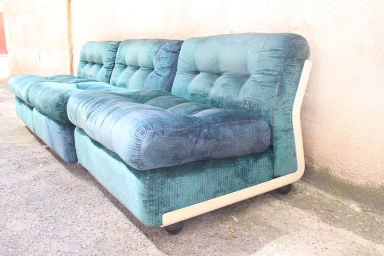 Vintage Sofas By Mario Bellini For B&B Italia, 1970, Set Of 3 For Sale ...