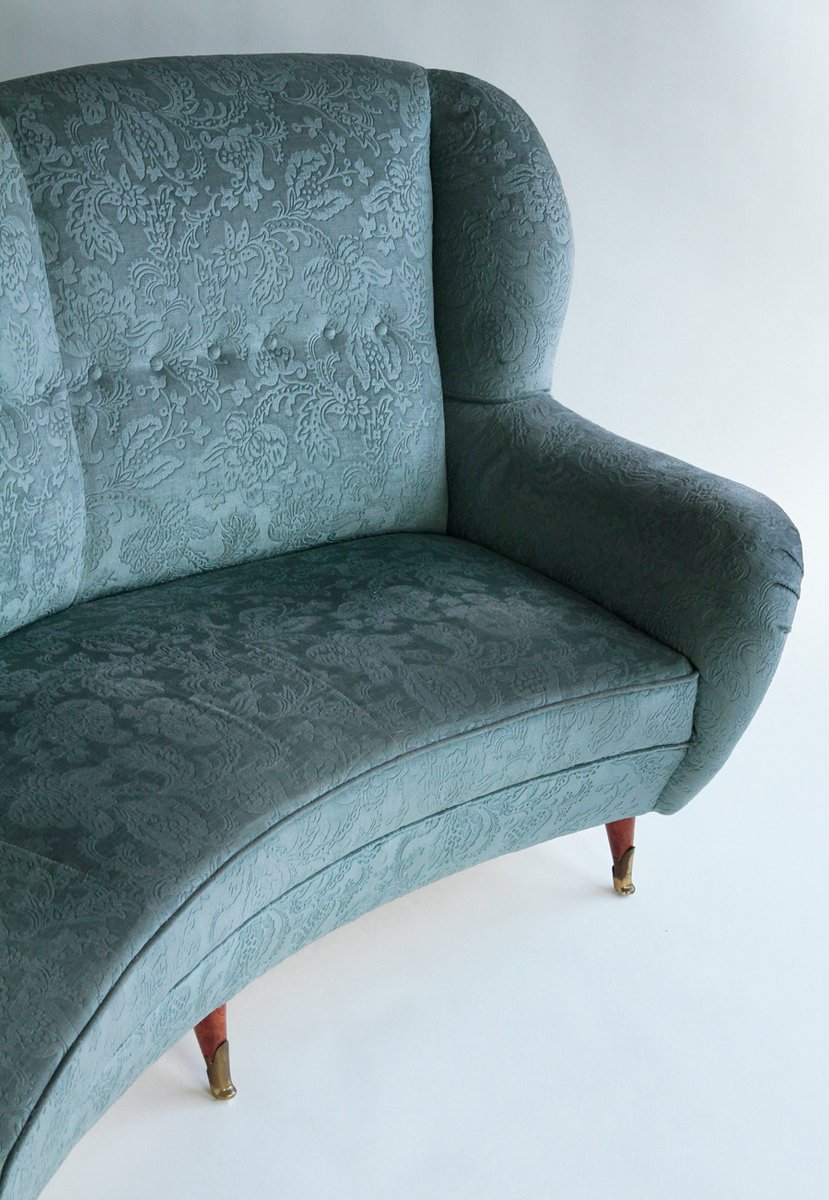 Vintage Curved Sofa, 1950s for sale at Pamono