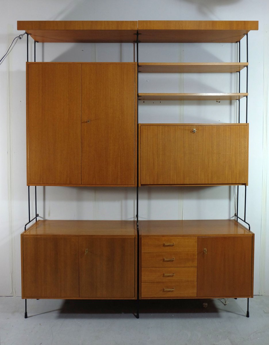 Small Omnia Teak Wall Unit From Hilker 1960s For Sale At Pamono