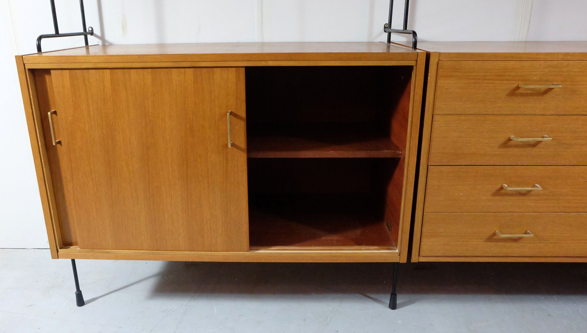 Large Omnia Teak Wall Unit From Hilker 1960s For Sale At Pamono