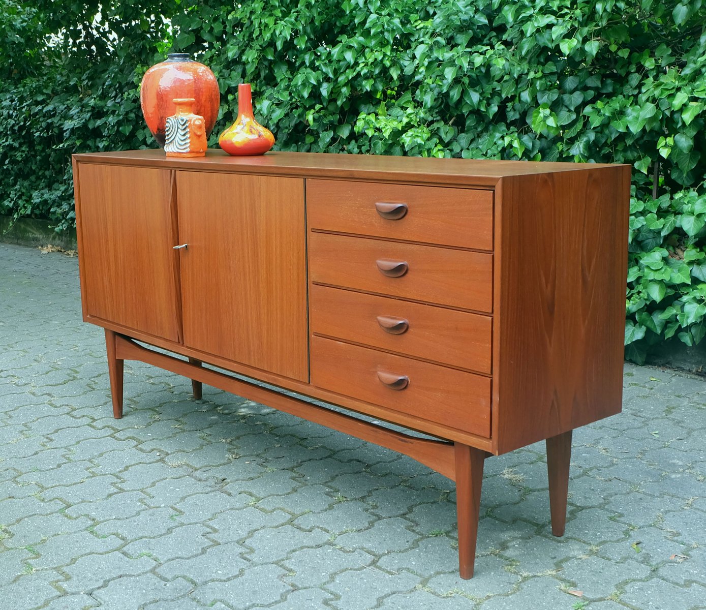 Danish Mid Century Teak Sideboard for sale at Pamono