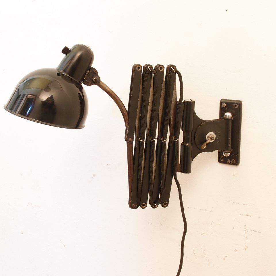 Vintage Scissor Lamp 6614 by Christian Dell for Kaiser Idell for sale