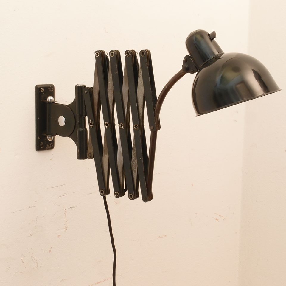 Vintage Scissor Lamp 6614 by Christian Dell for Kaiser Idell for sale