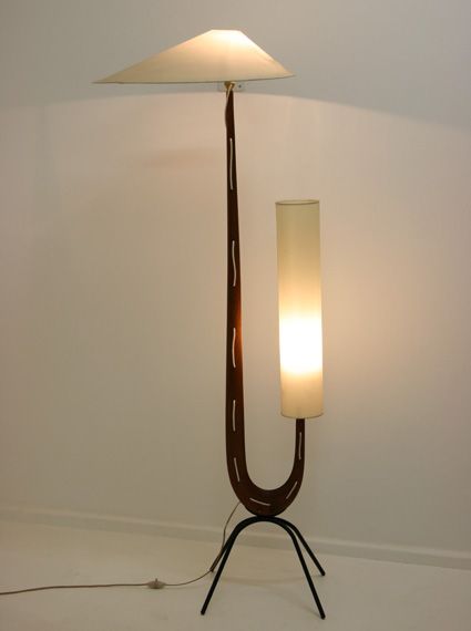 Vintage Floor Lamp from Rispal, 1950s for sale at Pamono