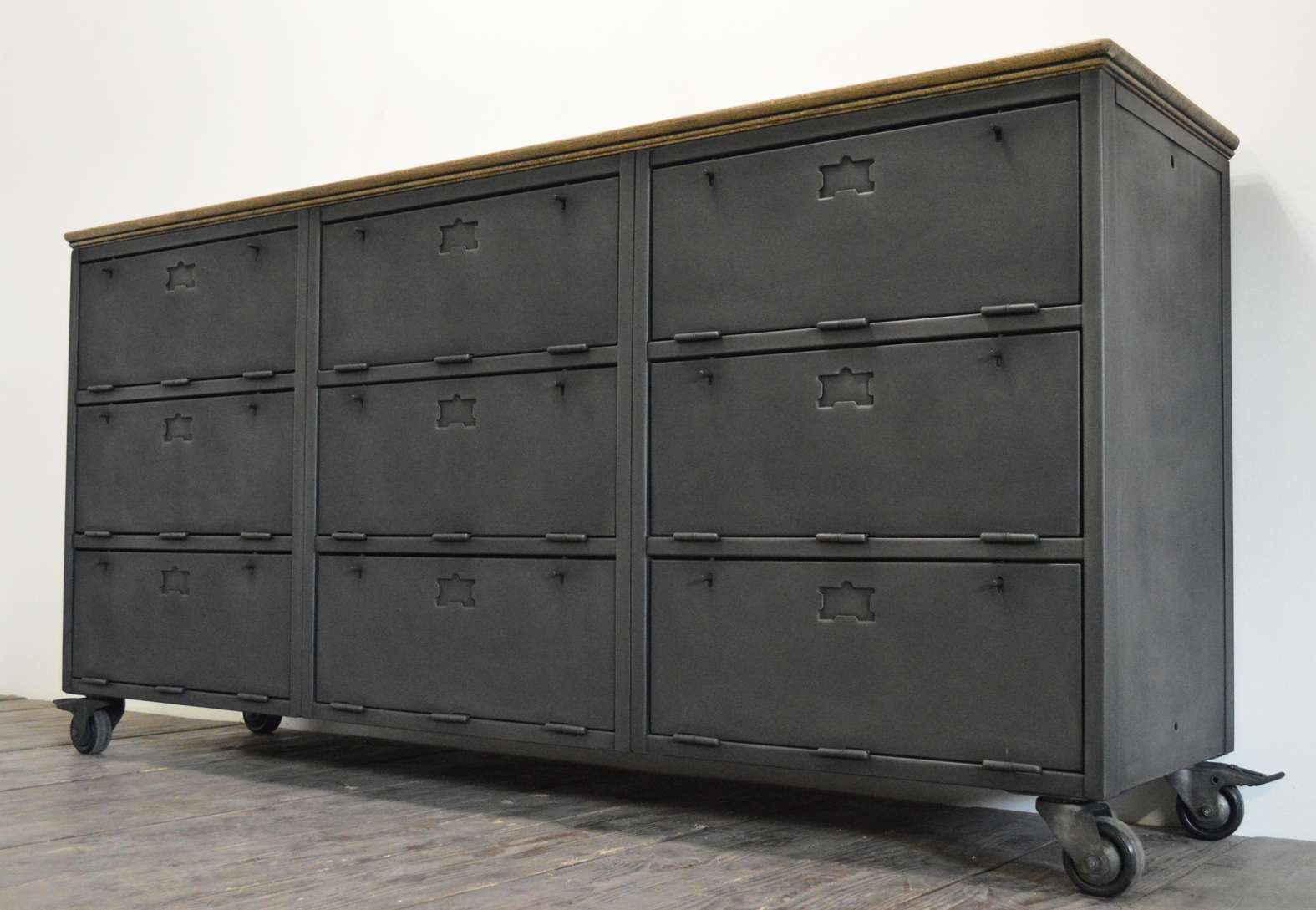 Industrial Steel Sideboard for sale at Pamono