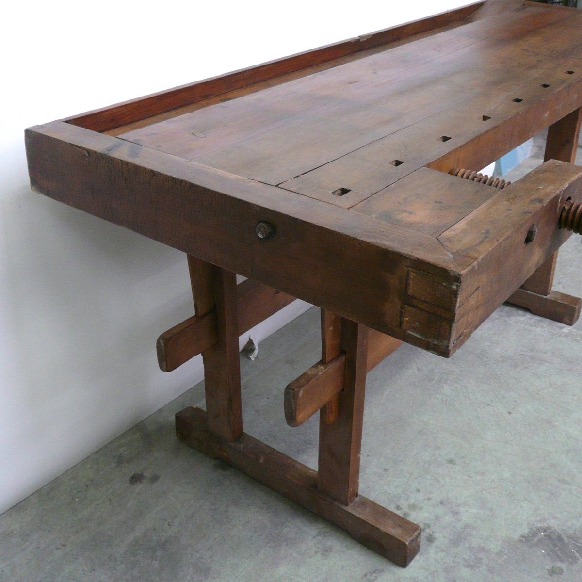 vintage wood workbench, 1930s for sale at pamono