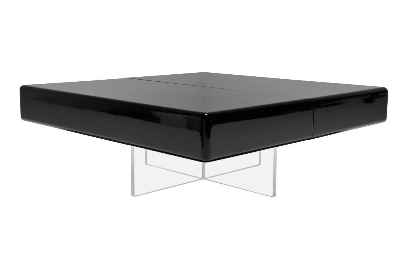 black lacquer coffee table with perspex base for sale at pamono black lacquer coffee table with perspex base for sale at pamono