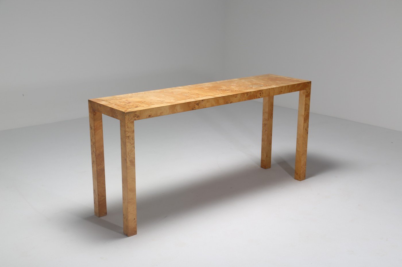 Burl Wood Console Table By Henderson For At Pamono Description