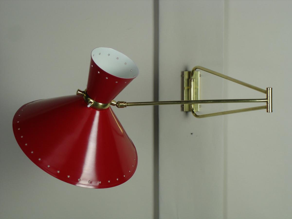 Articulated Wall Light from Lunel, 1950s for sale at Pamono