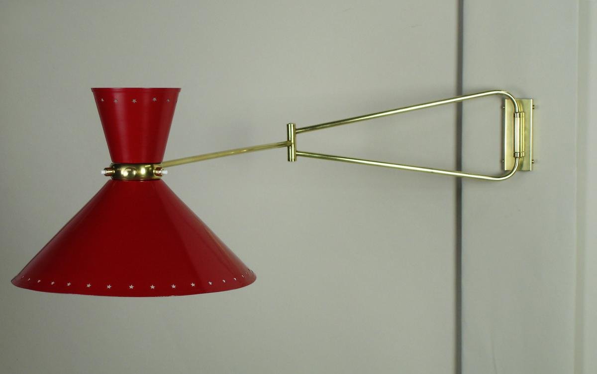 Articulated Wall Light from Lunel, 1950s for sale at Pamono
