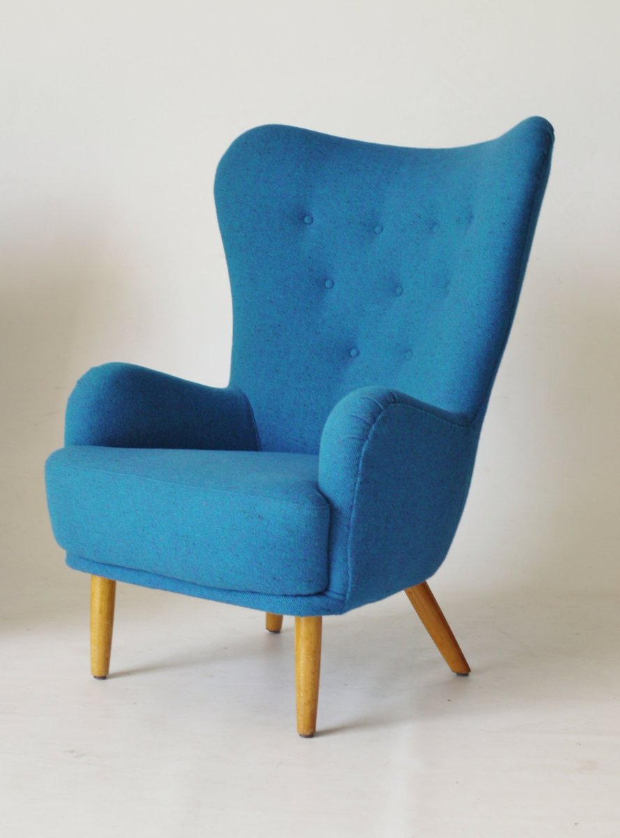 Light Blue Ernest Race DA1 Armchair, 1950s for sale at Pamono