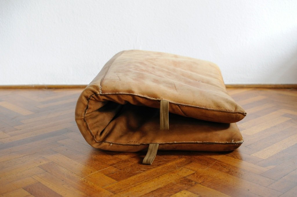 Vintage Leather Gym Mat for sale at Pamono