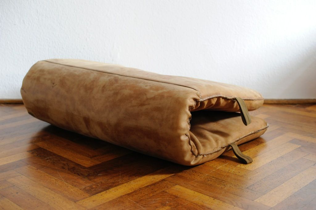Vintage Leather Gym Mat for sale at Pamono