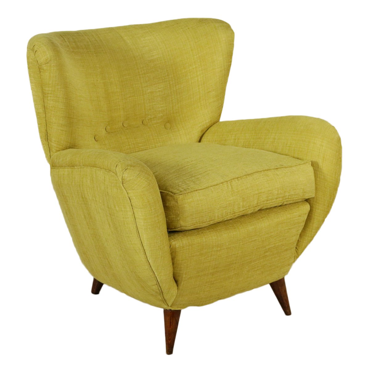 Vintage Italian Yellow Armchair 1950s For At Pamono Vintage Italian Yellow Armchair 1950s