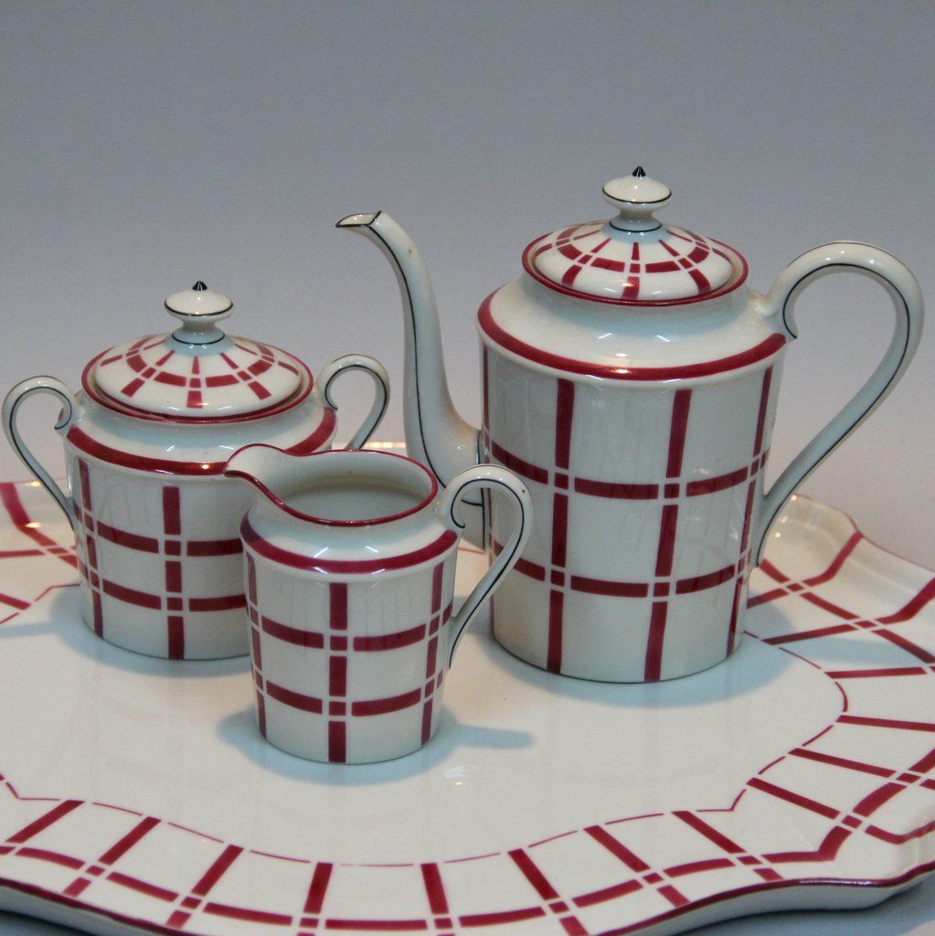 Art Deco Porcelain Tea Set from Limoges for sale at Pamono