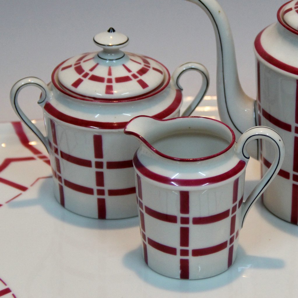 Art Deco Porcelain Tea Set from Limoges for sale at Pamono