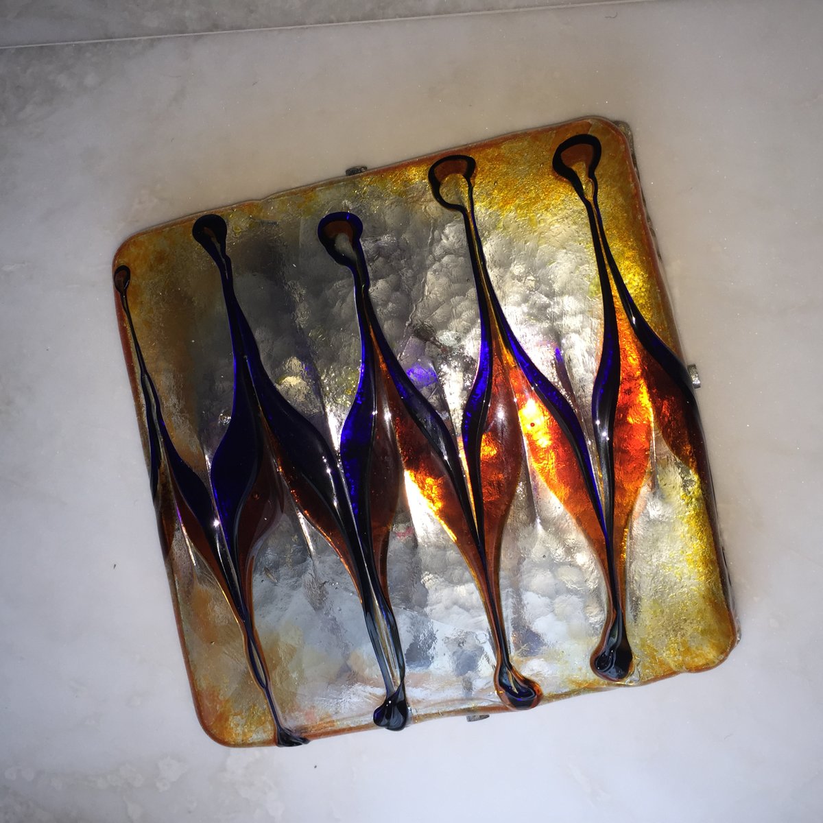Vintage Murano Glass Wall Light, 1970s for sale at Pamono
