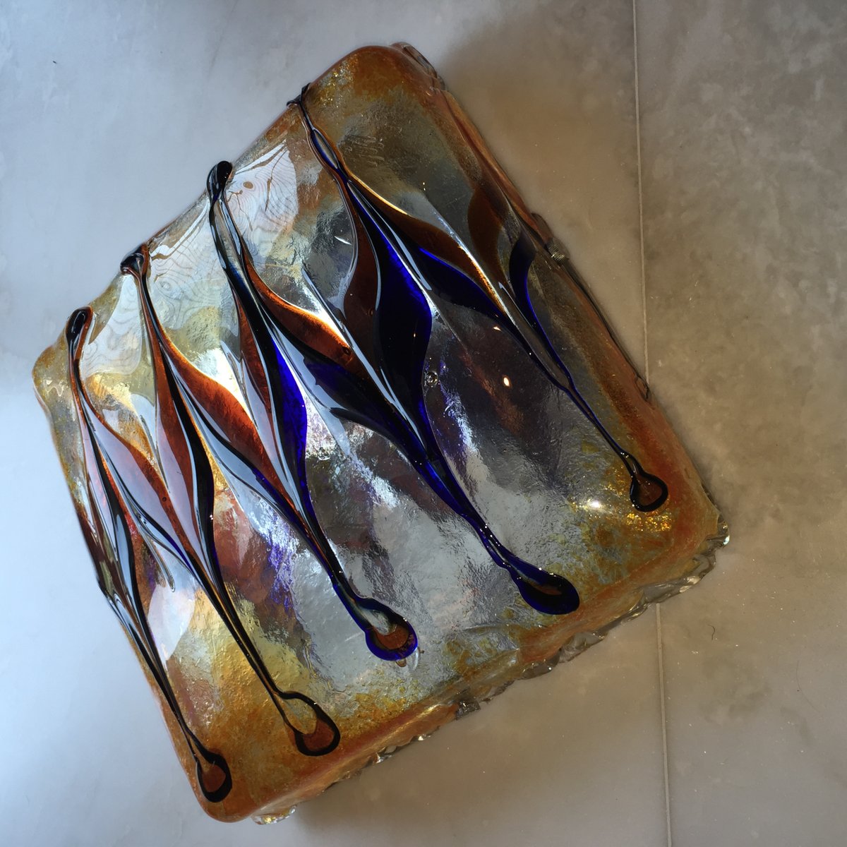Vintage Murano Glass Wall Light, 1970s for sale at Pamono
