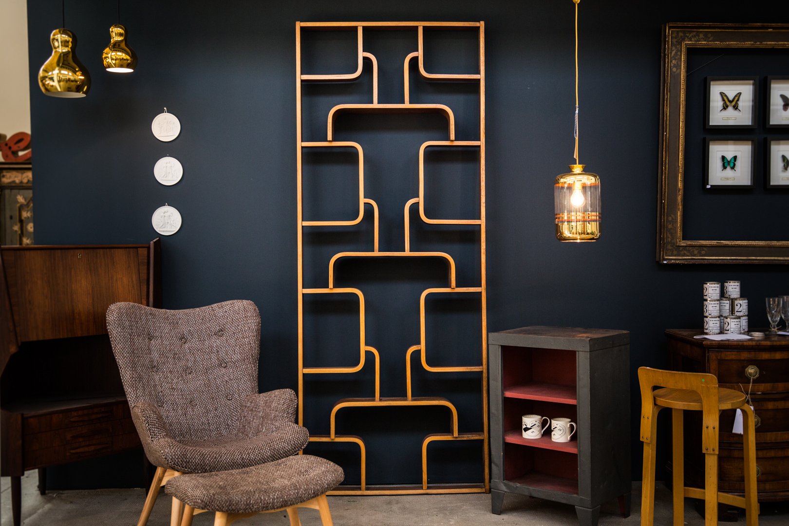 Plywood Room Divider by Drevopodnik Holesav, 1950s for sale at Pamono