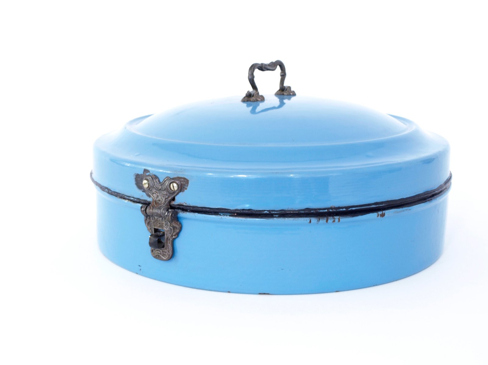 Vintage Blue Lunch Box, 1910 for sale at Pamono