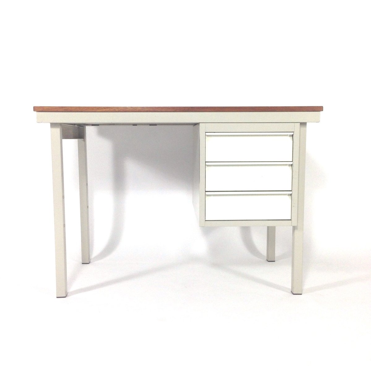 industrial small metal writing desk