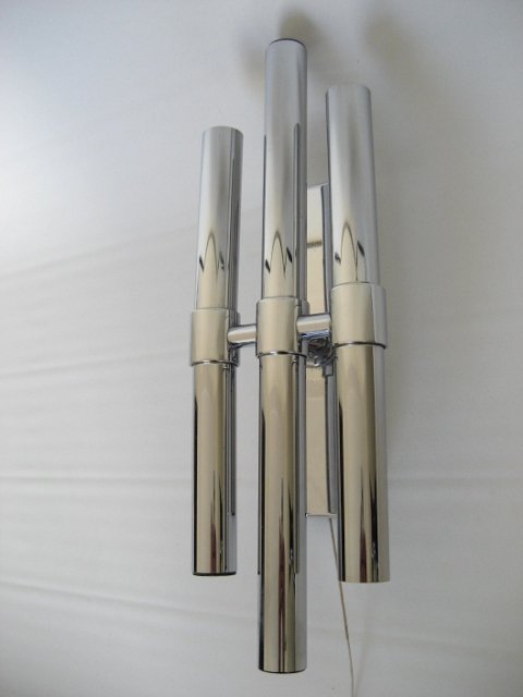 Vintage Chrome Wall Light for sale at Pamono