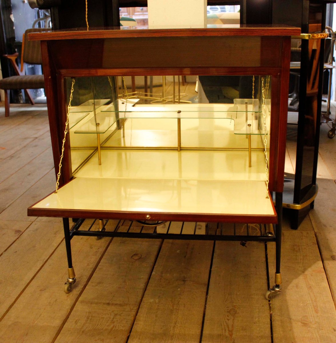 Vintage Cocktail Bar on Wheels, 1950s for sale at Pamono