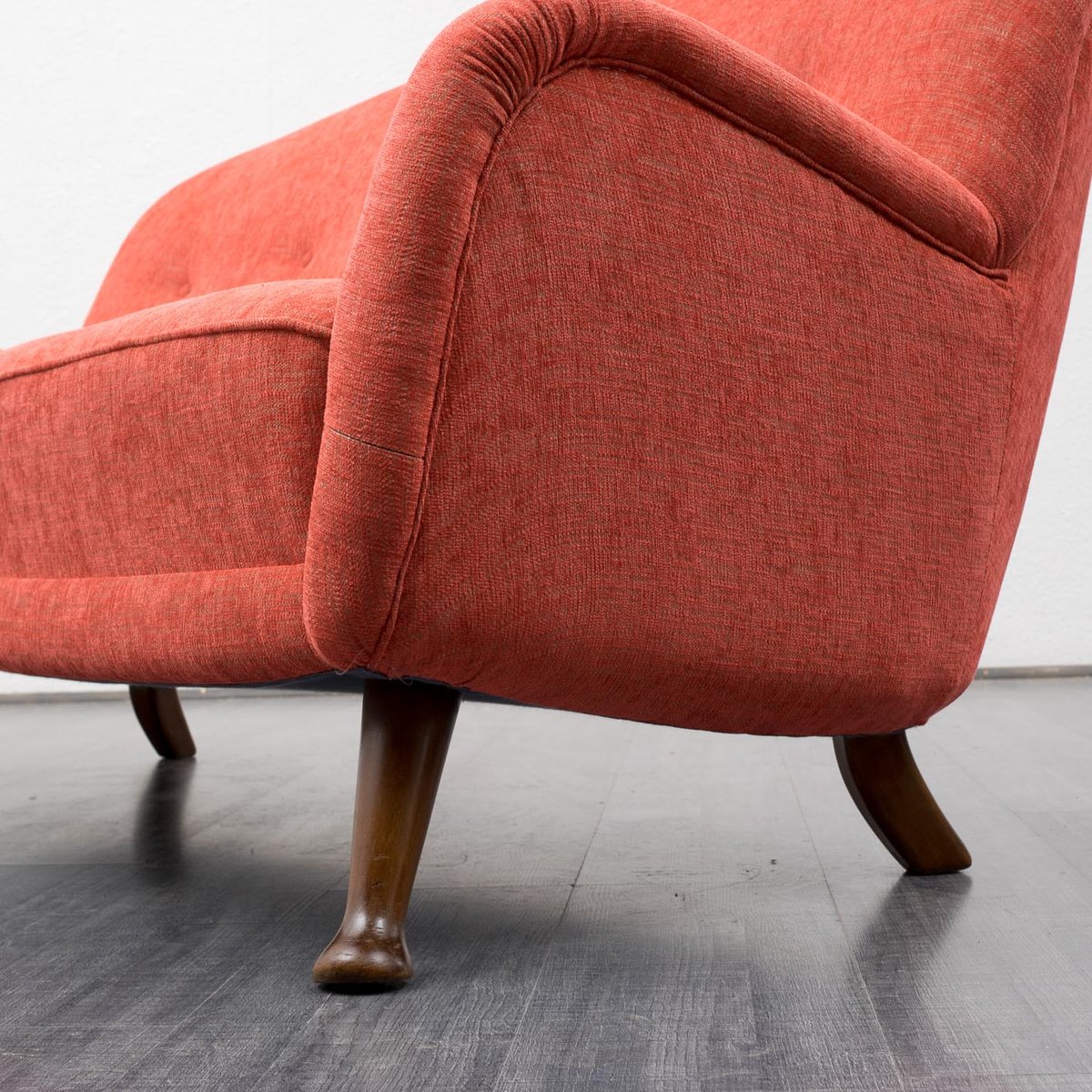 Mid Century Red Couch, Germany for sale at Pamono