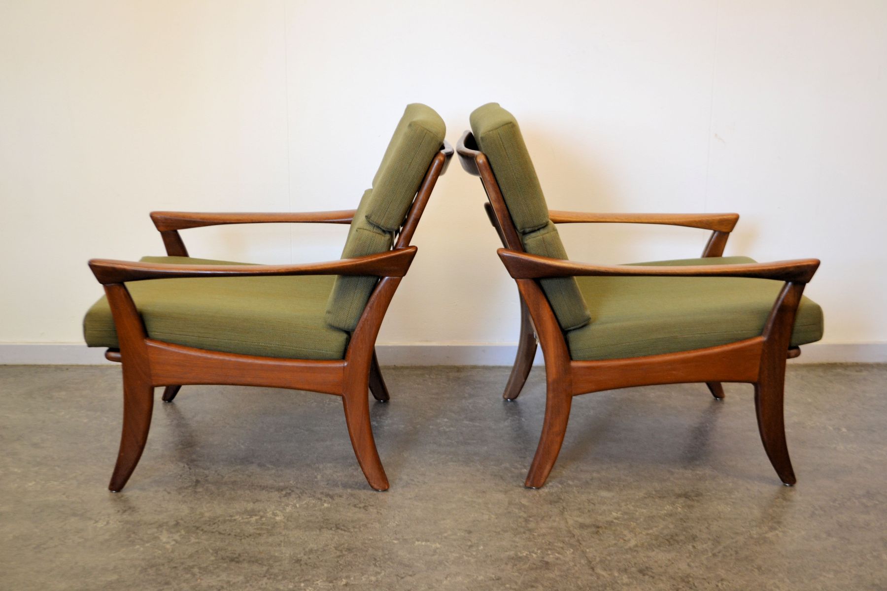 Vintage Dutch Lounge Chairs from De Ster Gelderland, Set of 2 for sale