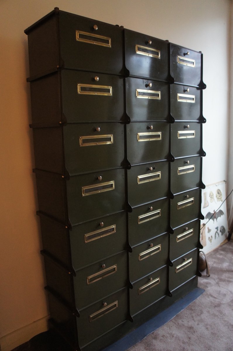 Industrial Filing Cabinet from Ribeauville, 1930s for sale ...